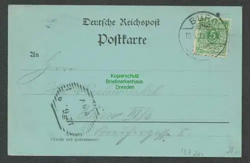 137204 AK Burg Magdeburg Paradeplatz Kriegerdenkmal Roland 1899