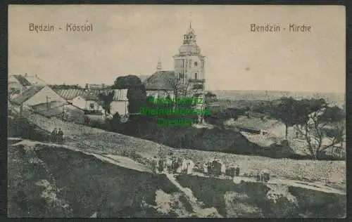 137864 AK Bedzin Bendzin Kirche 1914 Feldpost Schlesien