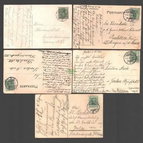 138465 5 AK Goslar 1912 Hotel Fürstenhof Markt Zwinger Gildehaus 1911