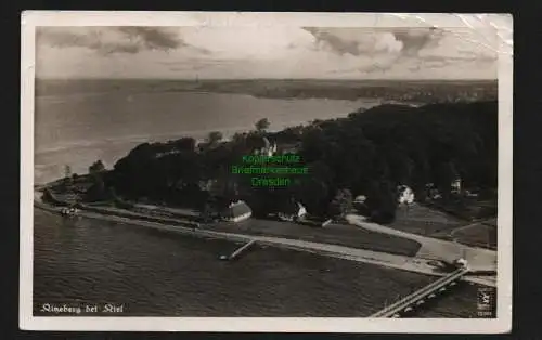 138169 AK Kitzeberg Heikendorf Kiel 1936 Luftbild Olympia Werbestempel