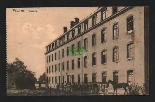 138125 AK Vouziers Frankreich 1916 Feldpost Kaserne