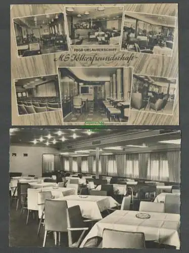 138723 AK Völkerfreundschaft 1. Fahrt FDGB Urlauberschiff 1960 Schiffspost DDR