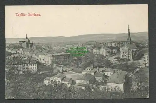 138812 AK Teplice Teplitz-Schönau 1906 Panorama