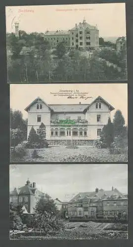 138730 3 AK Zitzschewig Bz. Dresden 1912 Genesungsheim Alt Wettinshöhe 1929