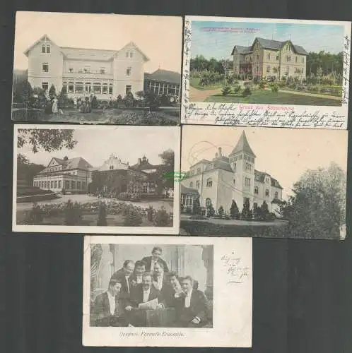 138659 5 AK Kötzschenbroda Zitzschewig 1902 1905 Männergenesungsheim