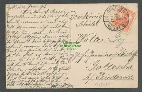 139045 AK Dresden Alaunplatz 1918 Kaserne des Schützen Regiments No. 108