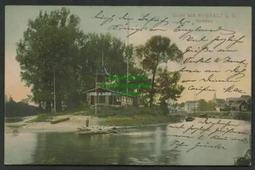 139334 AK Neusalz an der Oder Nowa Sol Bootshaus 1910