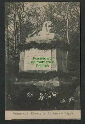 139483 AK Priesterwald Denkmal der 241. Infanterie Brigade Feldpost 1916