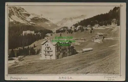 139393 AK Arosa Graubünden Chur Arosa Oberalp Photoglob Zürich 1897