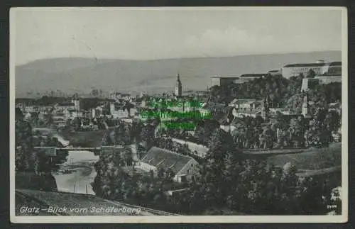 139326 AK Klodzko Glatz Blick vom Schäferberg 1937