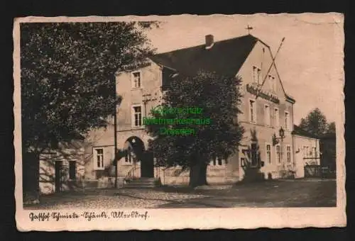 139890 AK Ullersdorf Gasthof Schmiede Schänke 1938 Fotokarte … Dresdner Heide