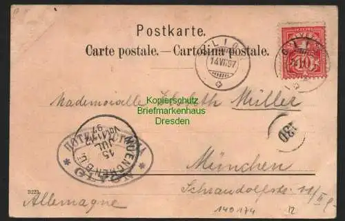 140174 AK Chillon Kanton Waadt 1897