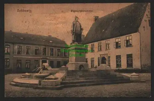 140315 AK Schleswig Bismarckbrunnen Scholderup 1919