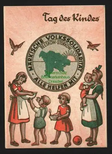 140375 Beeskow Storkow Tag des Kindes 1947 Märkische Volkssolidarität 