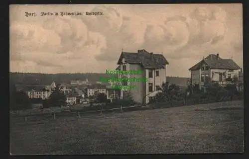 140541 AK Hahnenklee Nordseite Harz Goslar Villen Sanssouci und Hoheneck 1906