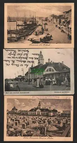 140776 3 AK Swinemünde Am Bollwerk 1918 Promenade am Kurhaus Standleben