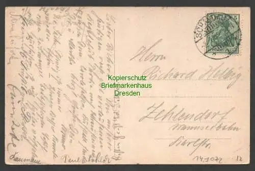 141072 AK Sächs.-Böhm. Schweiz Kirnitzschtal 1912 Schandau
