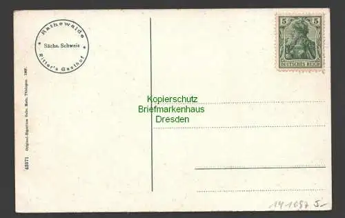 141097 AK Rathewalde Sächs. Schweiz Ritters Gasthof