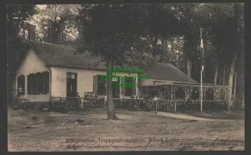 141247 AK Waldkantine Truppenübungsplatz Bitsch Lothringen 1915 Feldpost