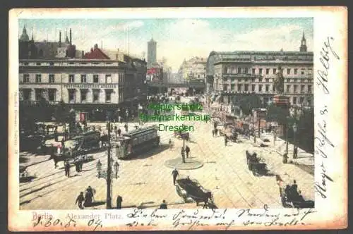 142316 AK Berlin Alexanderplatz 1904 Alexander Platz