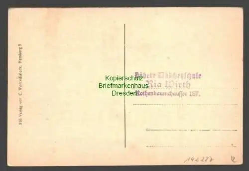 142287 AK Alt Hamburg Meßberg um 1910