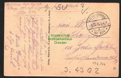 142946 AK Mariampol Marijampole Östliches Kriegsbild Litauen Feldpost 1915
