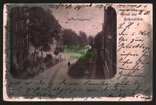 142815 AK Aschersleben 1902 Wilhelmsplatz