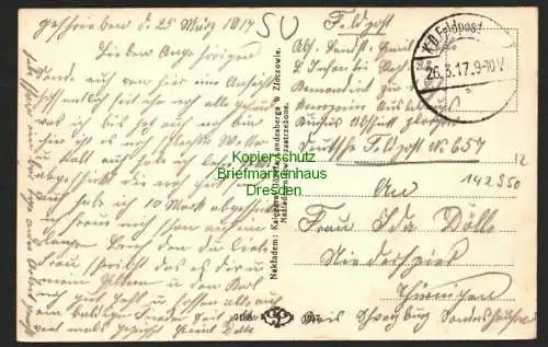 142950 AK Solotschiw Zloczow Landwehrkaserne Feldpost 1917 Ukraine