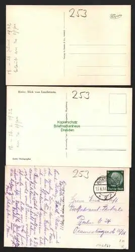 142864 3 AK Ostseebad Warnemünde Leuchtturm Teepavillon 1932 Strandpromenade 