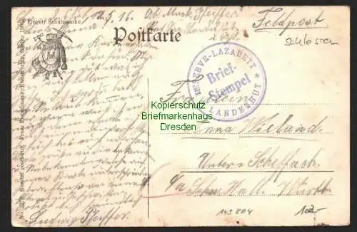 143304 AK Grüssau Krzeszow 1916 Panorama Feldpost Reserve Lazarett Landeshut