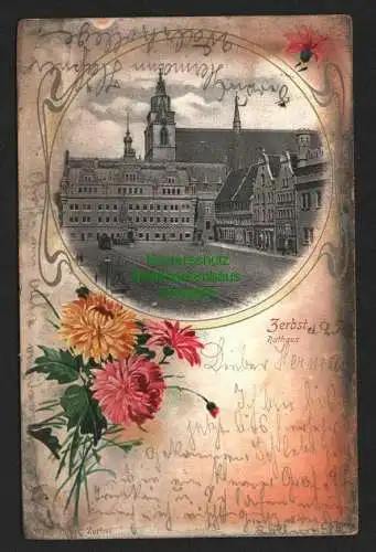 143382 AK Zerbst Anhalt 1902 Rathaus