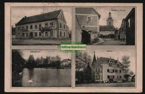 143433 AK Klosterhäseler 1922 Geschäft Alfred Block Kirche Schloß Eckartsberga