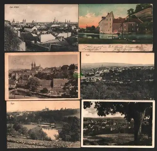 144103 6 AK Eger Mühltor um 1900 Panorama