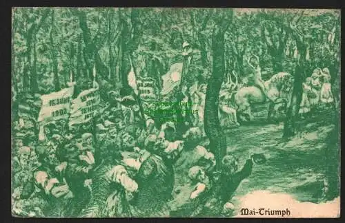 144058 AK Mai Triumph Reichstagswahl 16. Juni 1903 18. März 1848 Potsdam 1906