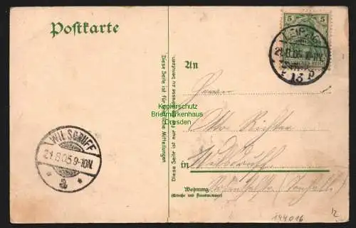 144016 AK Leipzig Alpenhütte Rosenthal Kaiserparl Rosenthalberg Turm 1905