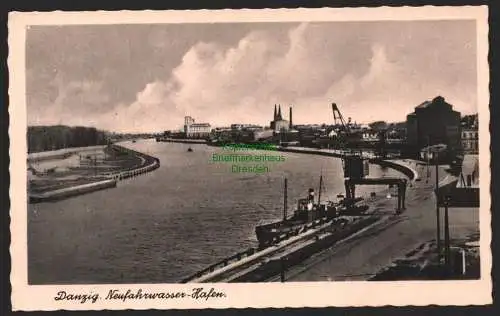 144464 AK Danzig Neufahrwasser Hafen 1943
