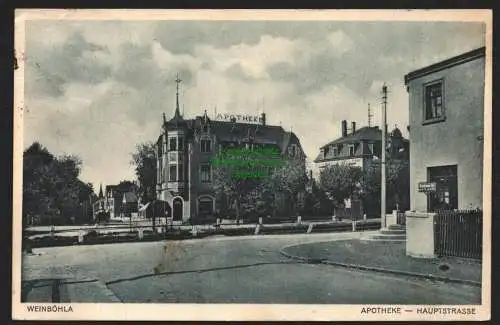 144472 AK Weinböhla um 1930 Apotheke Hauptstraße
