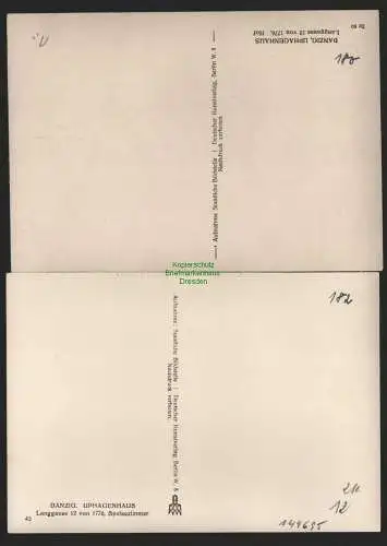 144695 2 AK Danzig Uphagenhaus Langgasse 12 von 1997 um 1930