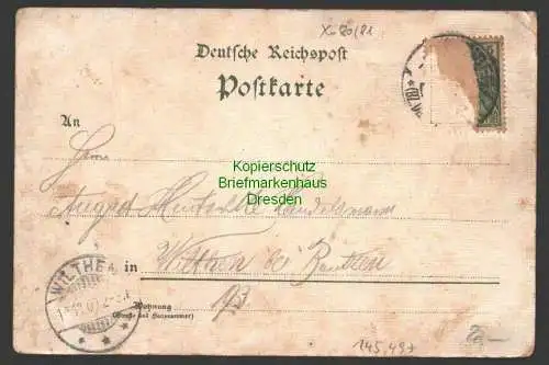 145497 AK Freital Deuben Bez. Dresden 1901 Kaiserl. Postamt Schule Panorama