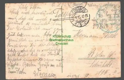 145905 AK Cottbus Kaserne 1915 Feldpost