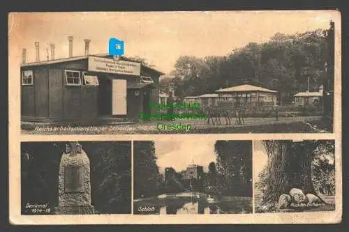 145965 AK Schedlau Falkenberg O.S. Reichsarbeitsdienstlager Haus Baracke Denkmal