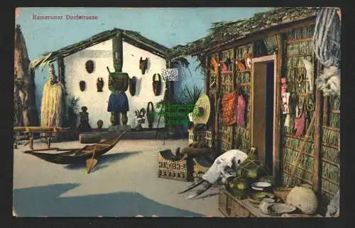 147175 AK Kameruner Dorfstraße um 1910 Verlag der Basler  Missionsbuchhandlung