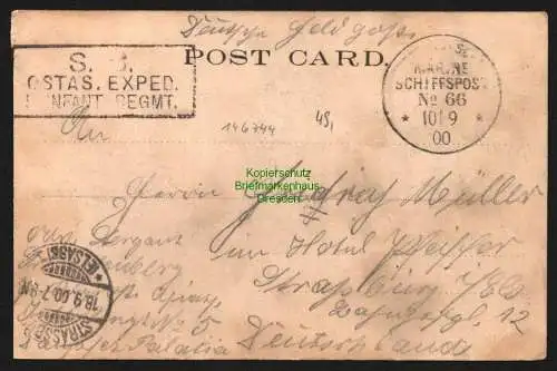 146744 AK Hongkong Native Quarter from the Peak Deutsche Feldpost MSP 66 China