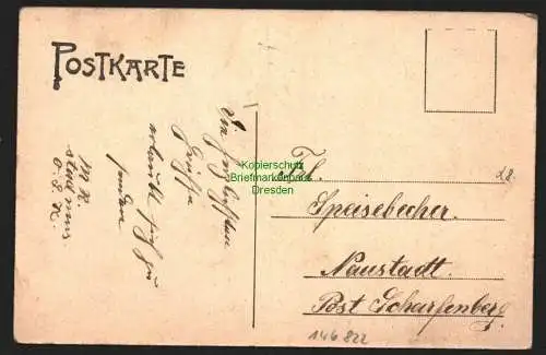 146822 AK Wilsdruff um 1910 Dresdnerstrasse