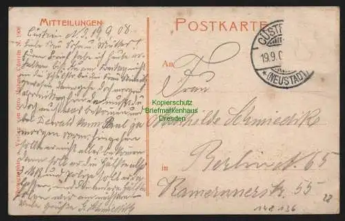148136 AK Kostrzyn nad Odra Küstrin Cüstrin Neustadt Landsbergerstraße 1908