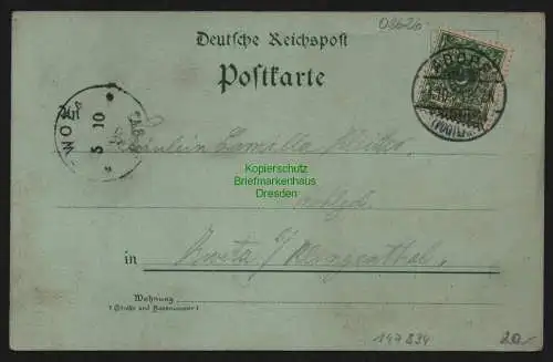 147834 AK Adorf Litho 1898 Bahnhof Markt Kirche Rathaus