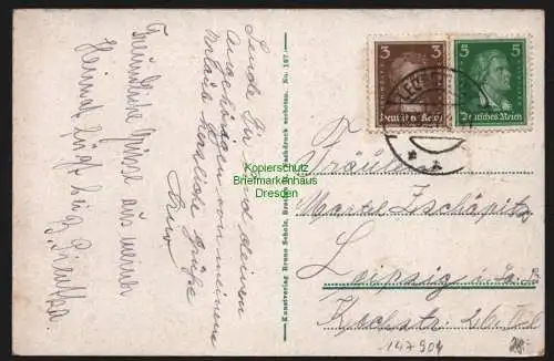 147904 AK Leobschütz Glubczyce Panorama 1927