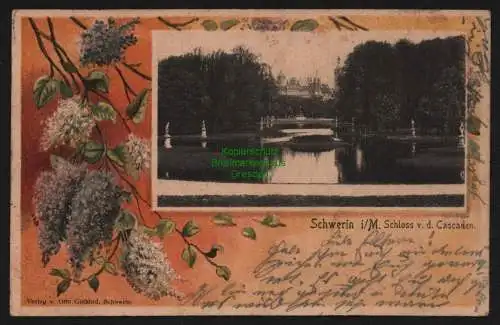 147836 AK Schwerin i. M. Schloss v. d. Cascaden 1902