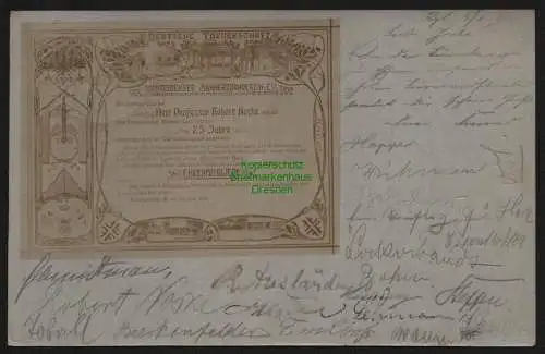 148362 AK Königsberg Opr. 1901 Deutsche Turnerschaft Männerturnverein Ehrenmitgl