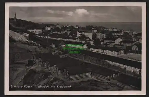 148950 AK Saßnitz a. Rügen Teilansicht mit Kreidewerk 1941